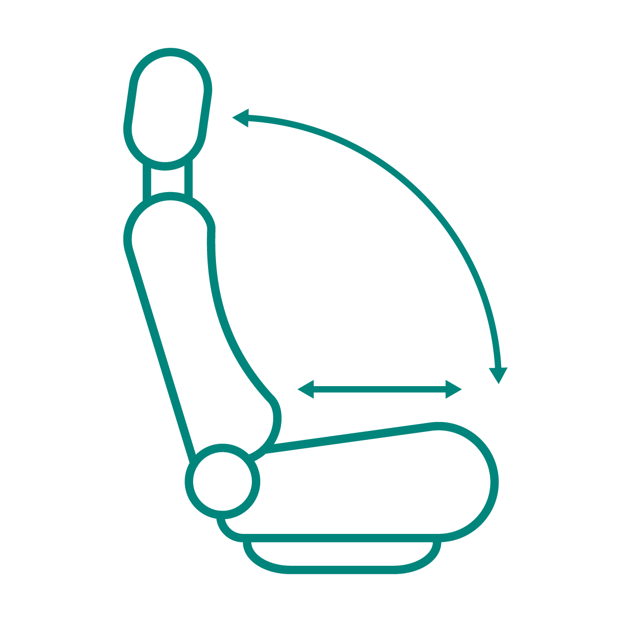 Icona sedile di una macchina