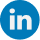 logo LinkedIn con scritta bianca su sfondo blu
