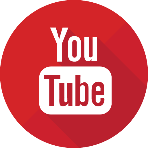 logo youtube con scritta bianca su sfondo rosso